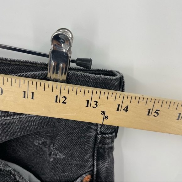 Levi’s Wedgie Straight Fit Jeans Tango Fray Size 26 34964-0146 black gray - Picture 7 of 12